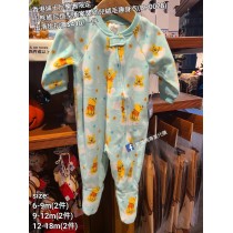 (出清) 香港迪士尼樂園限定 小熊維尼 造型圖案嬰幼兒絨毛連身衣 (BP0028)